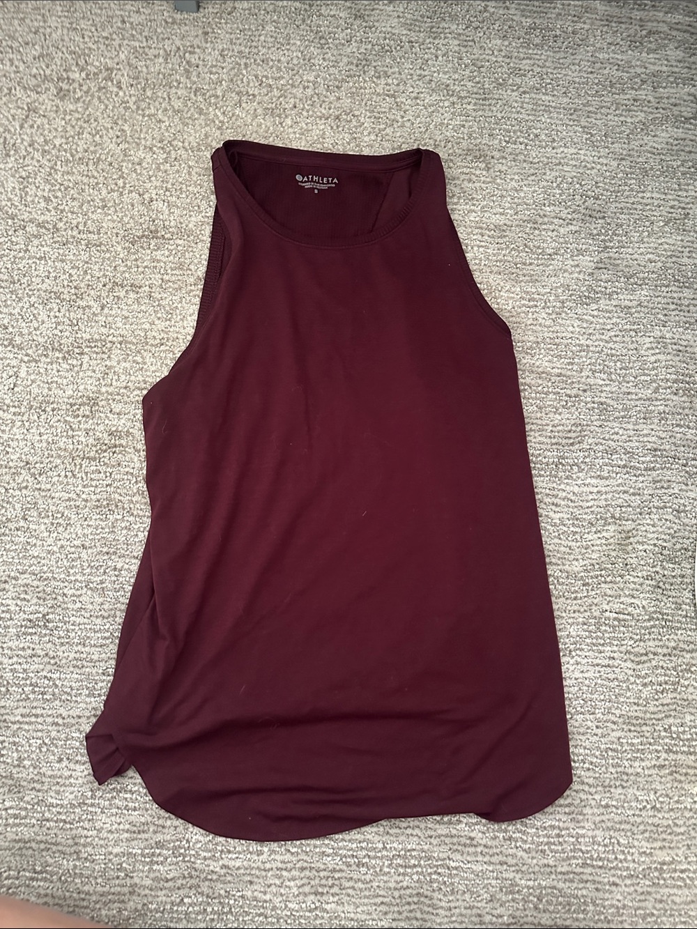 Athleta Women's Deep Burgundy High-Neck Tank